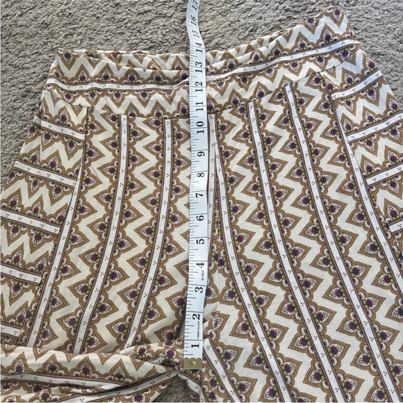 FARM Rio Cream and Brown Geometric Wide Leg Pants GEO print - Picture 8 of 16